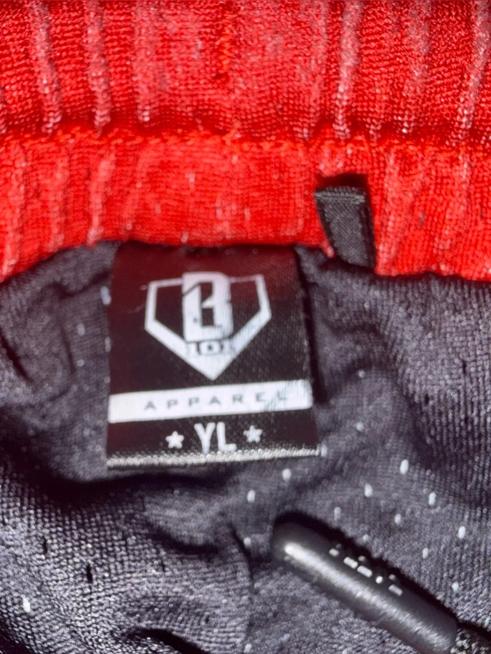 Kids' Black Shorts with Red Waistband Dream Chasing